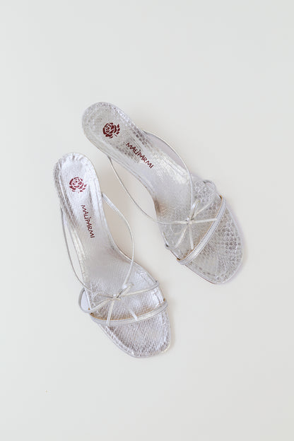 Silver sandals
