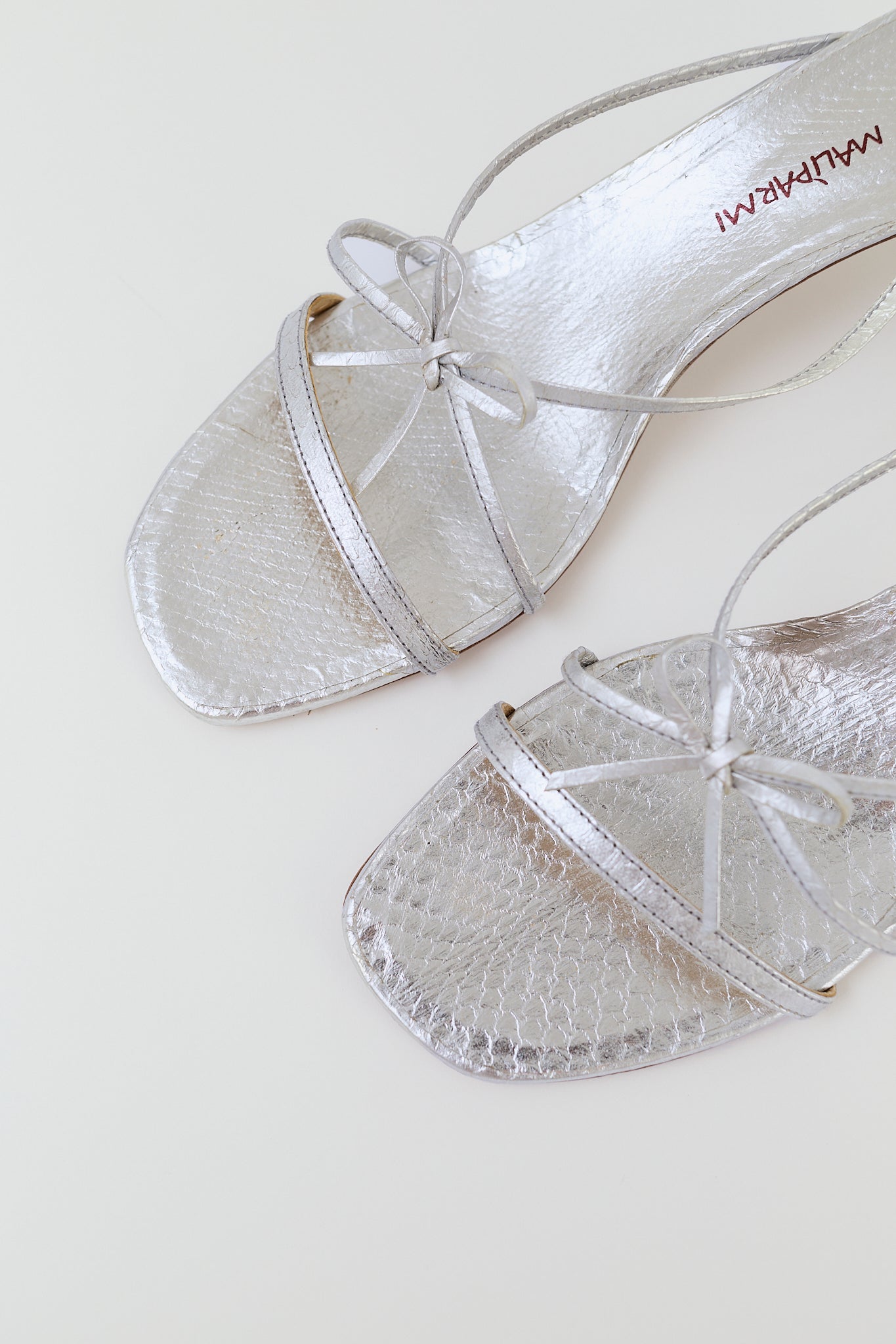 Silver sandals