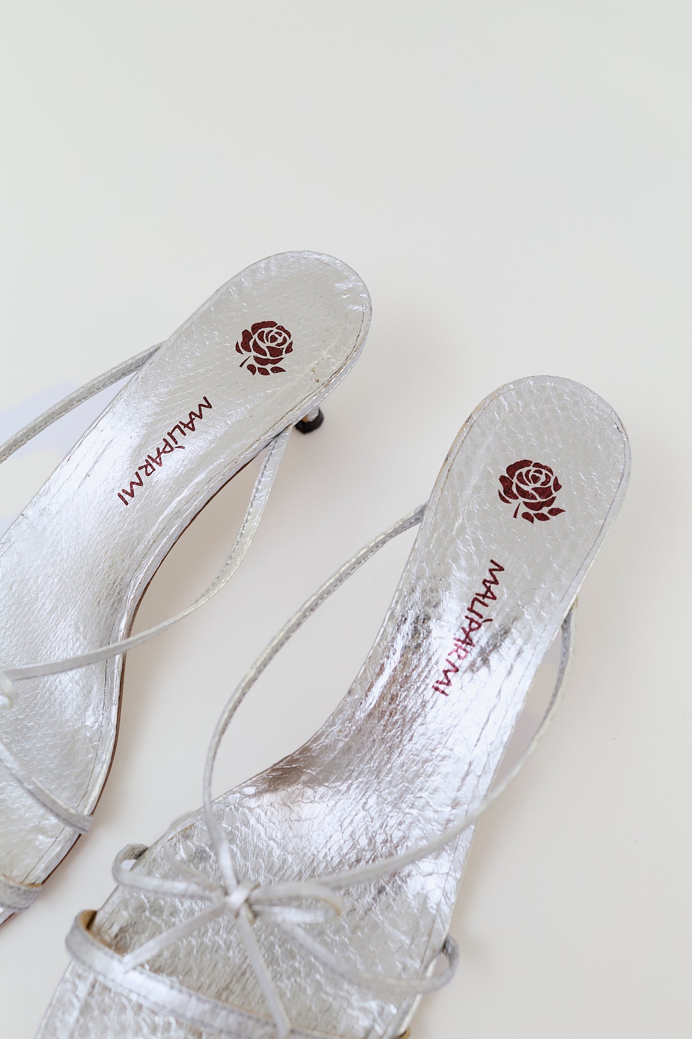 Silver sandals