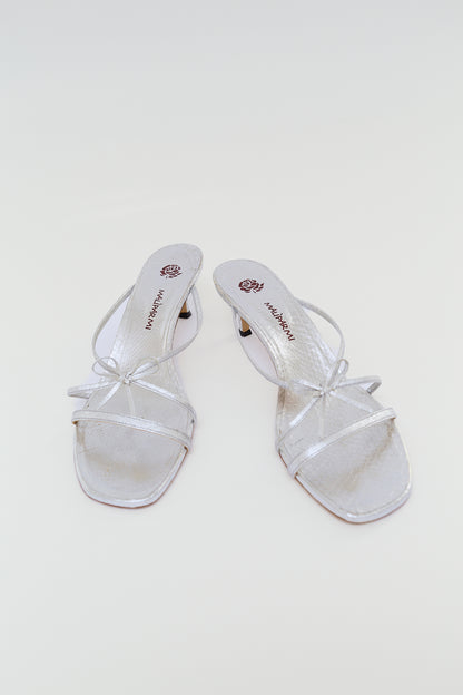 Silver sandals