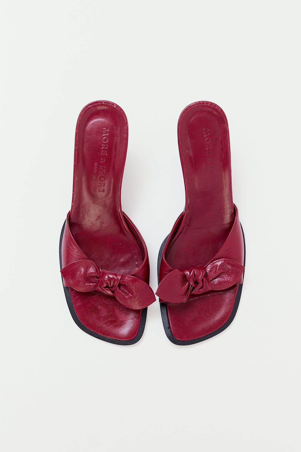 Vintage leather mules