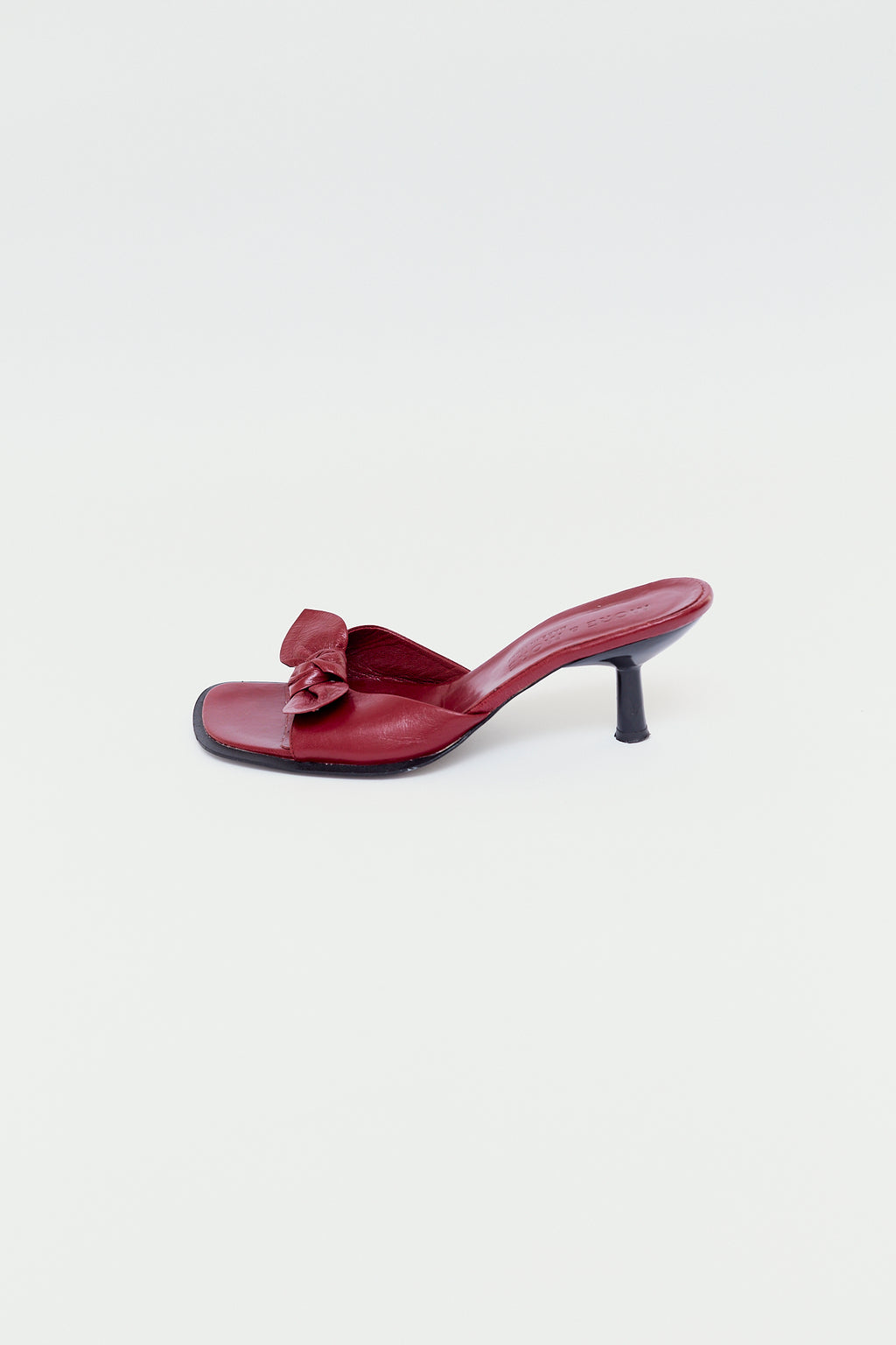 Vintage leather mules