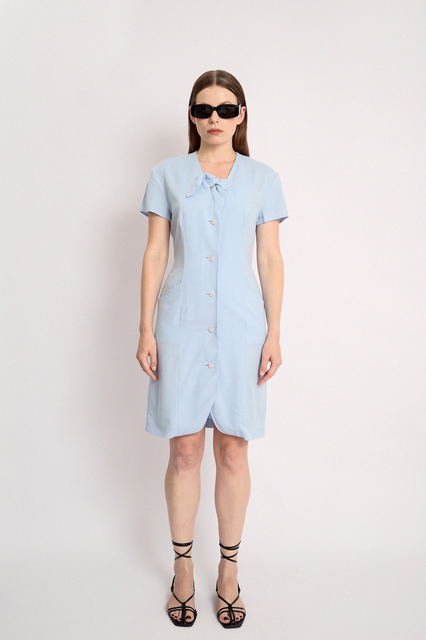 Baby blue dress