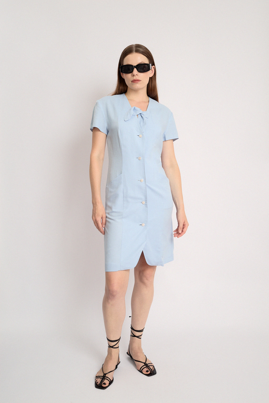Baby blue dress
