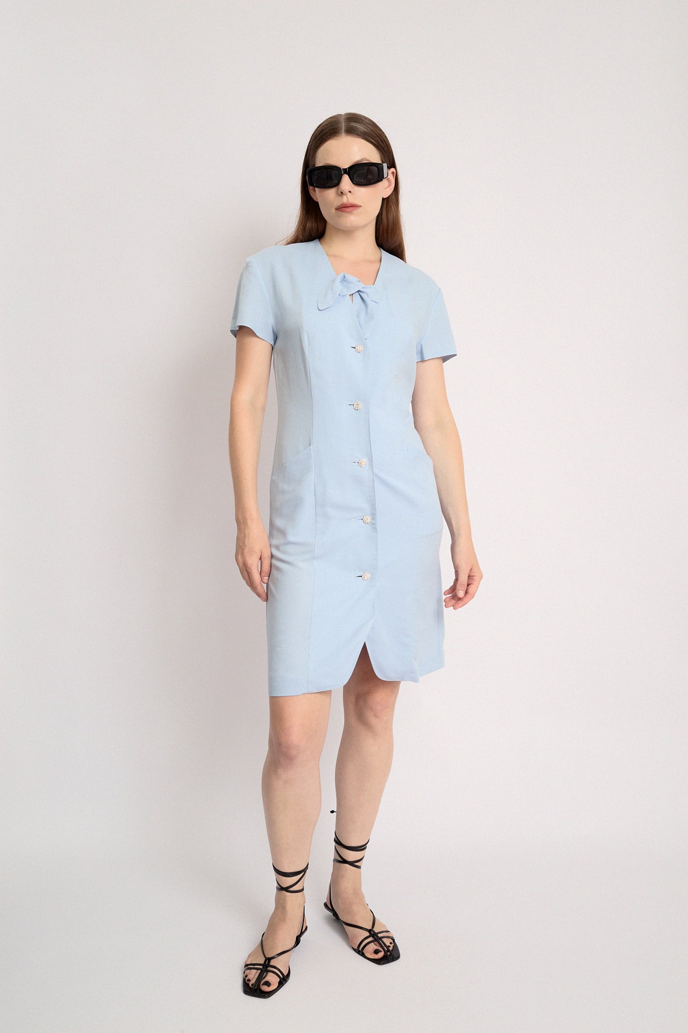 Baby blue dress