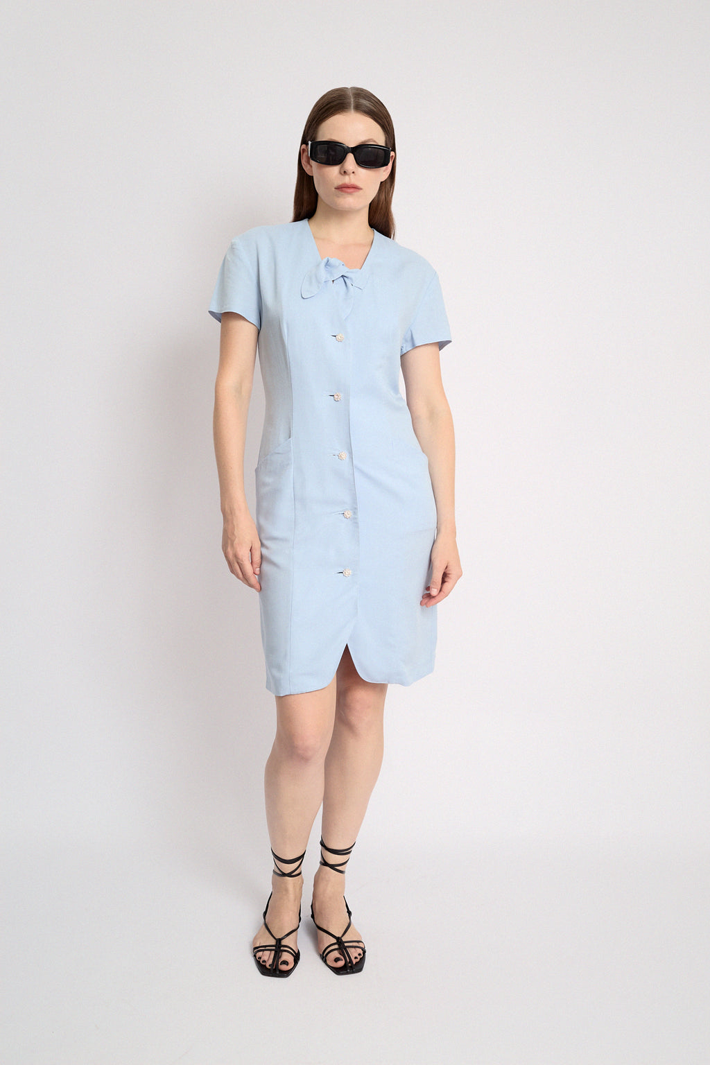 Baby blue dress