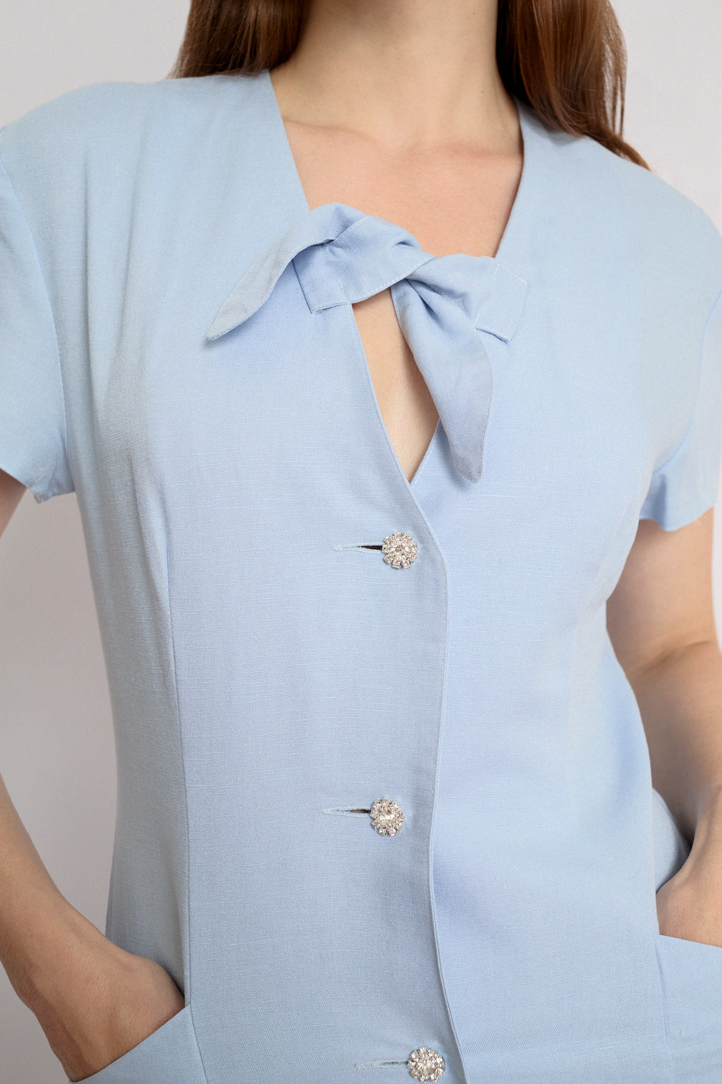 Baby blue dress