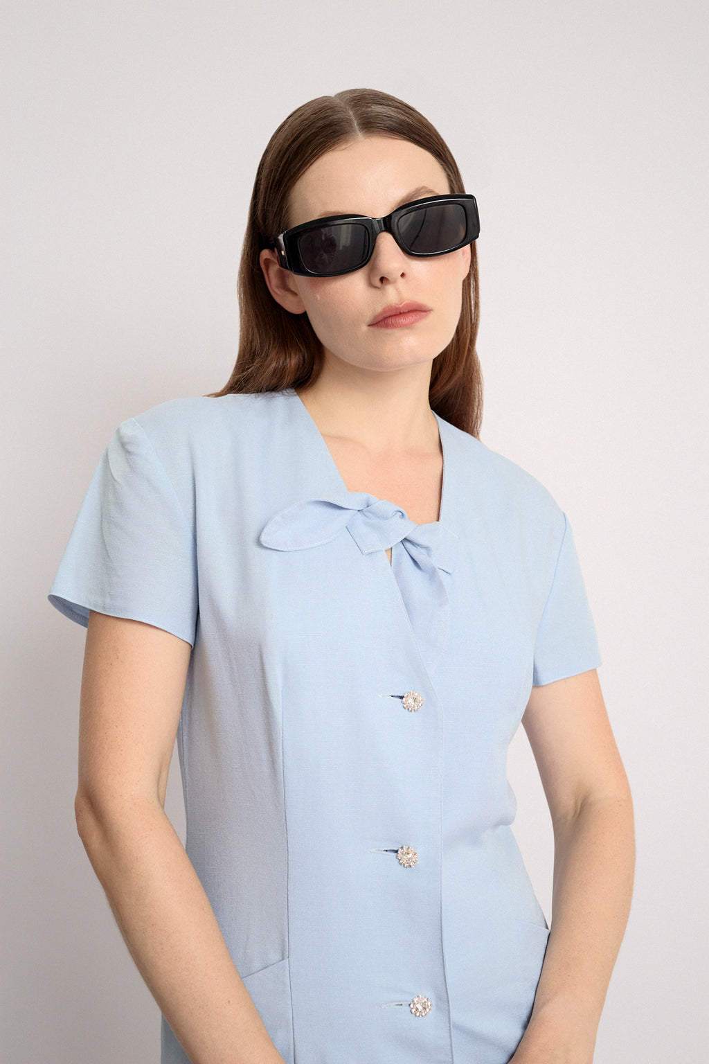 Baby blue dress