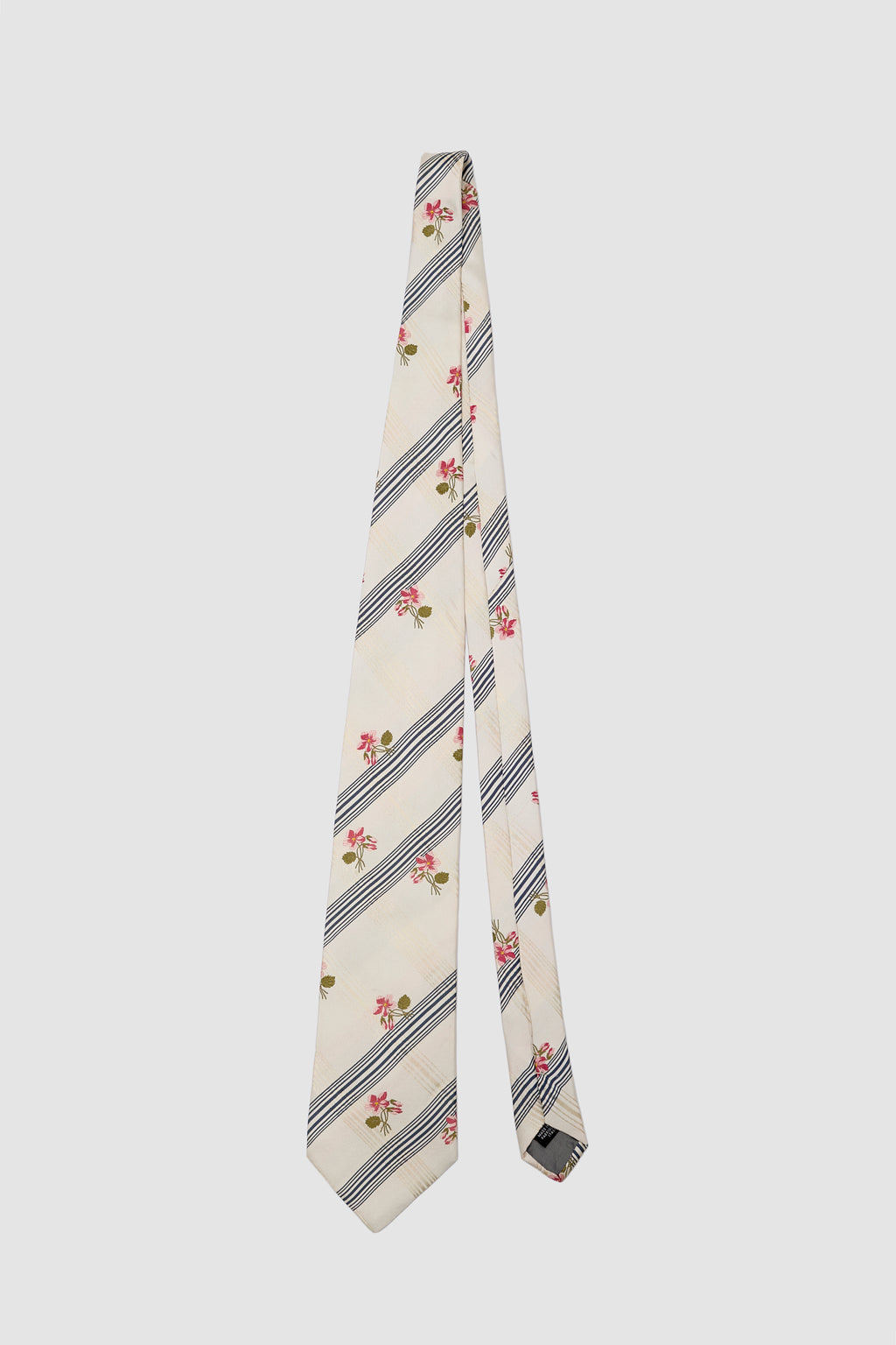 Kenzo floral striped silk tie