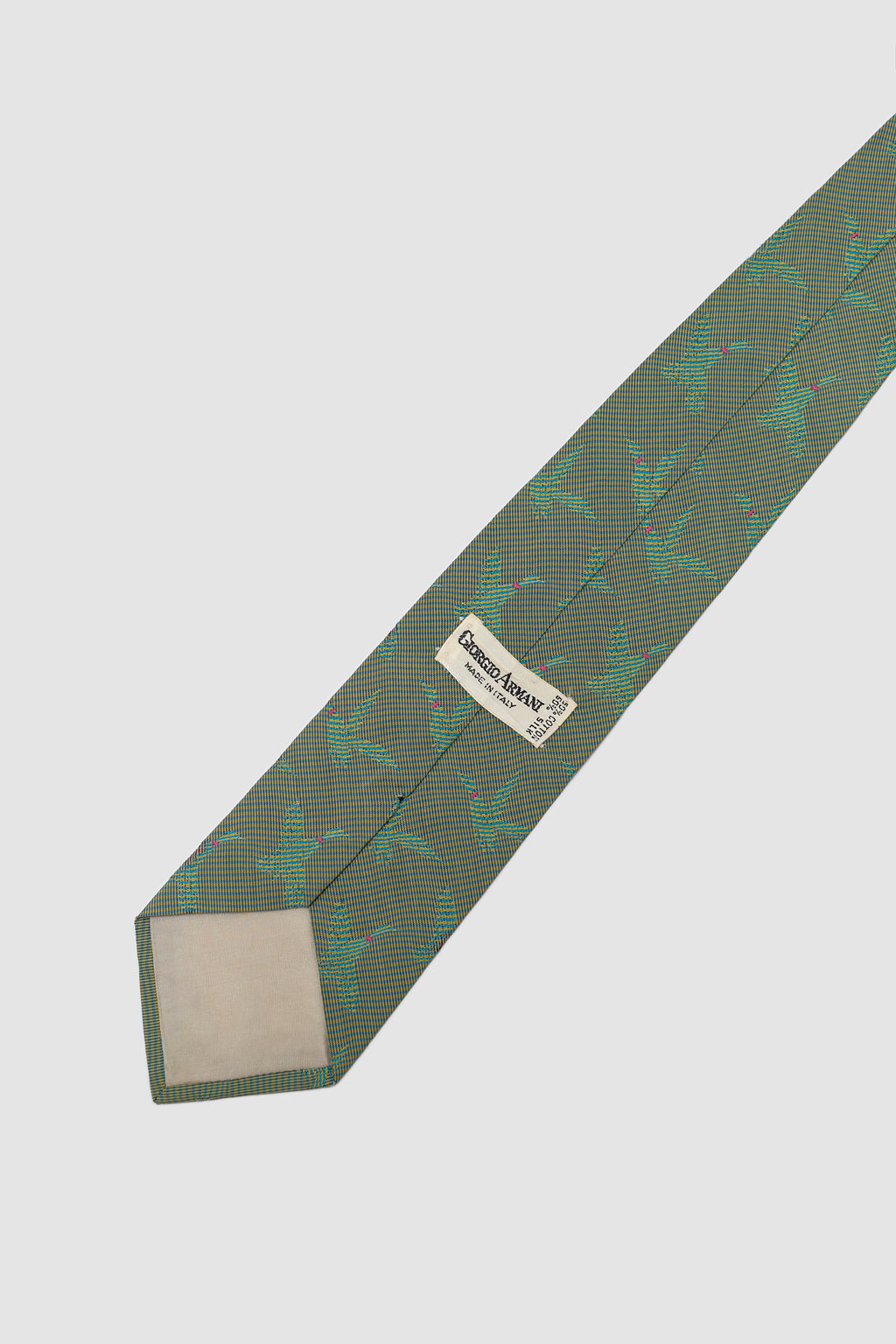 Georgio Armani patterned silk tie