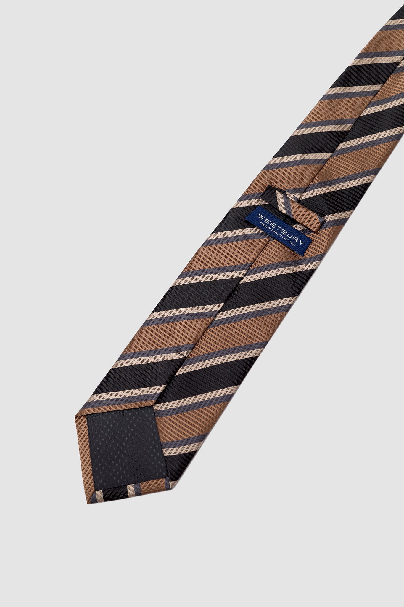 Westbury diagonal striped silk tie