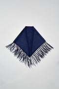 Silk fringe scarf