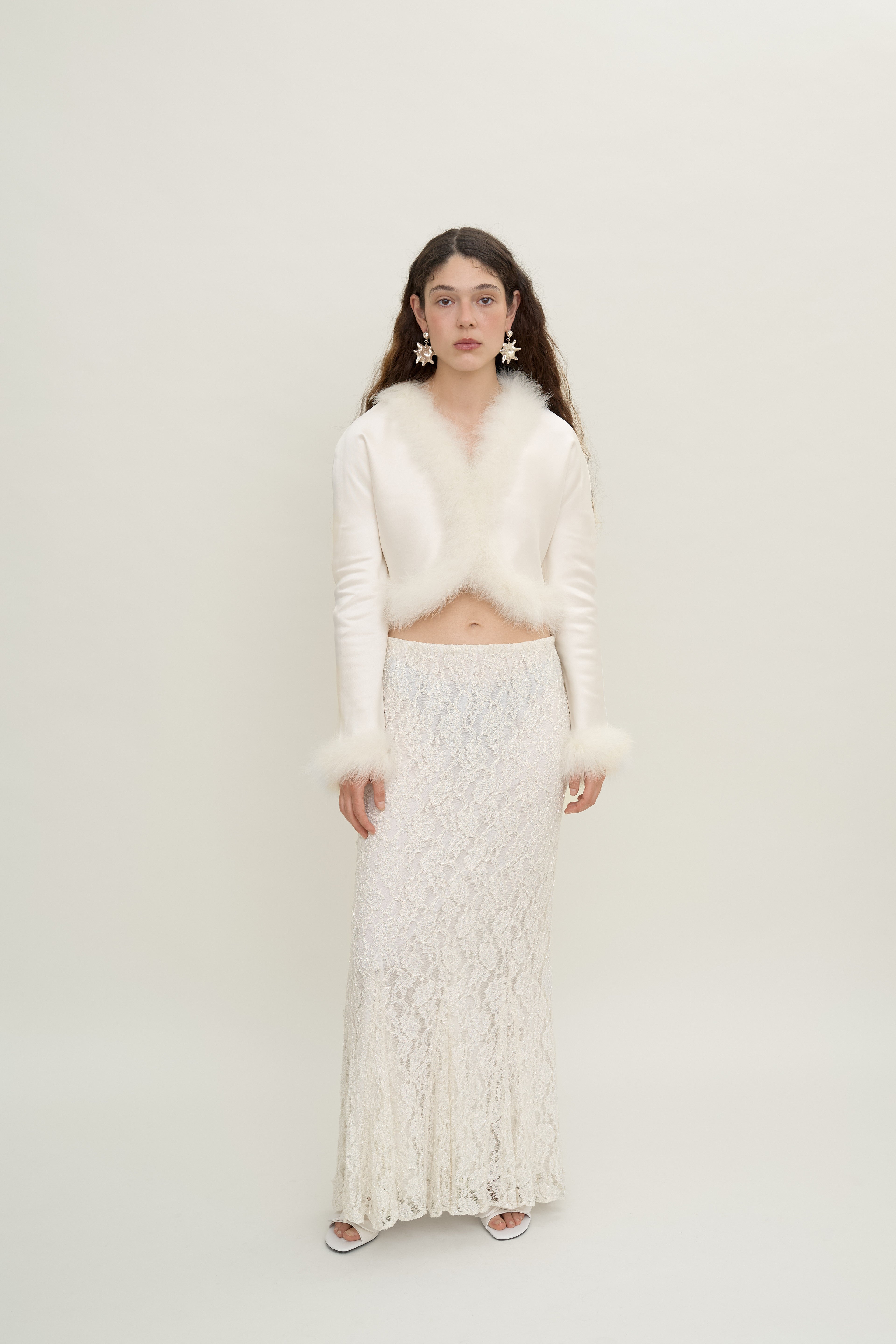 The Marabou Feather and Silk Bolero