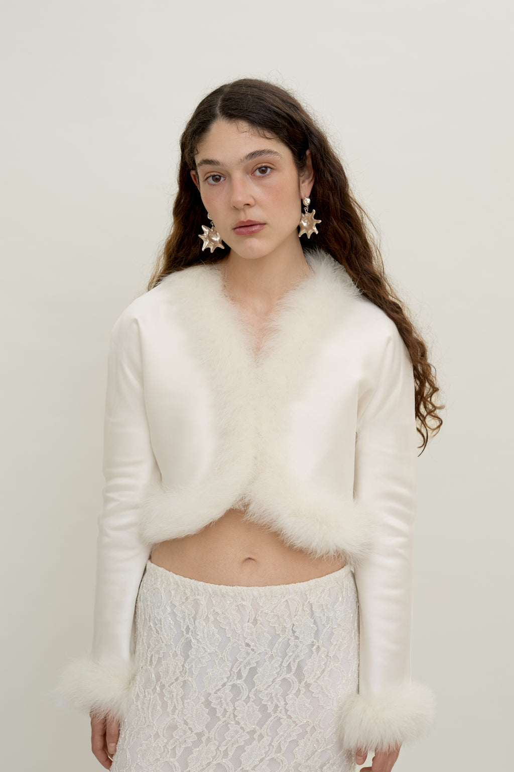 The Marabou Feather and Silk Bolero