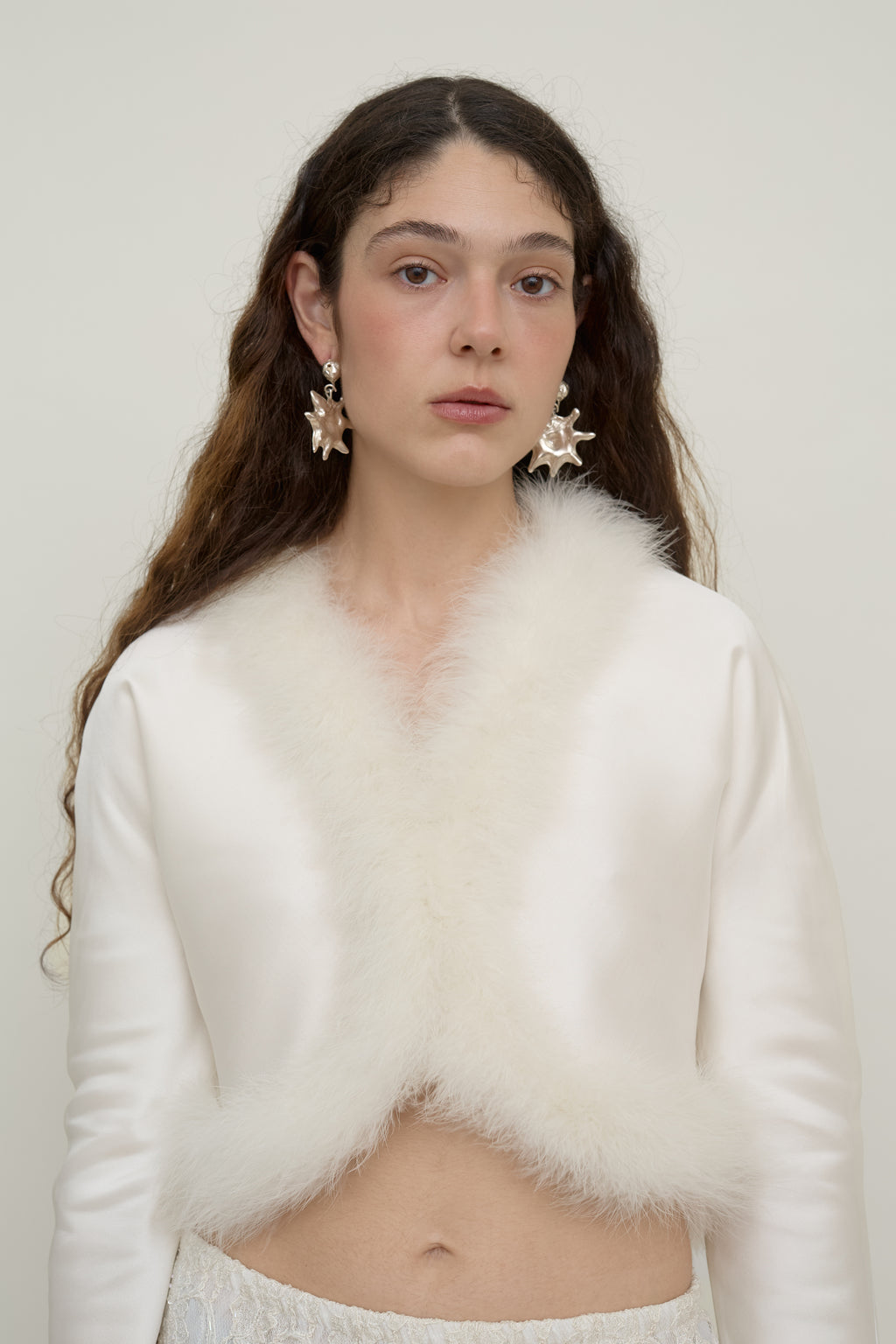 The Marabou Feather and Silk Bolero