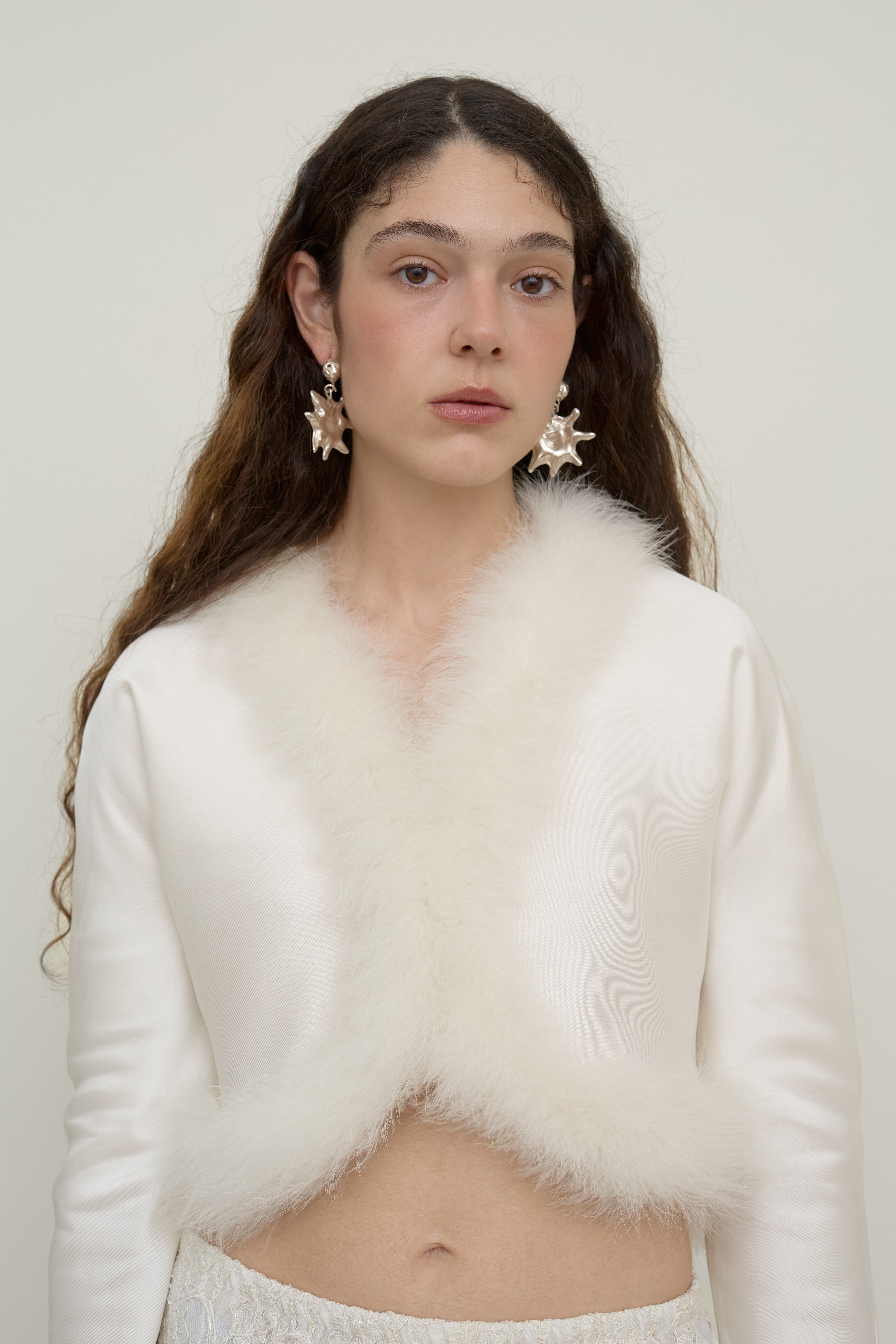 The Marabou Feather and Silk Bolero