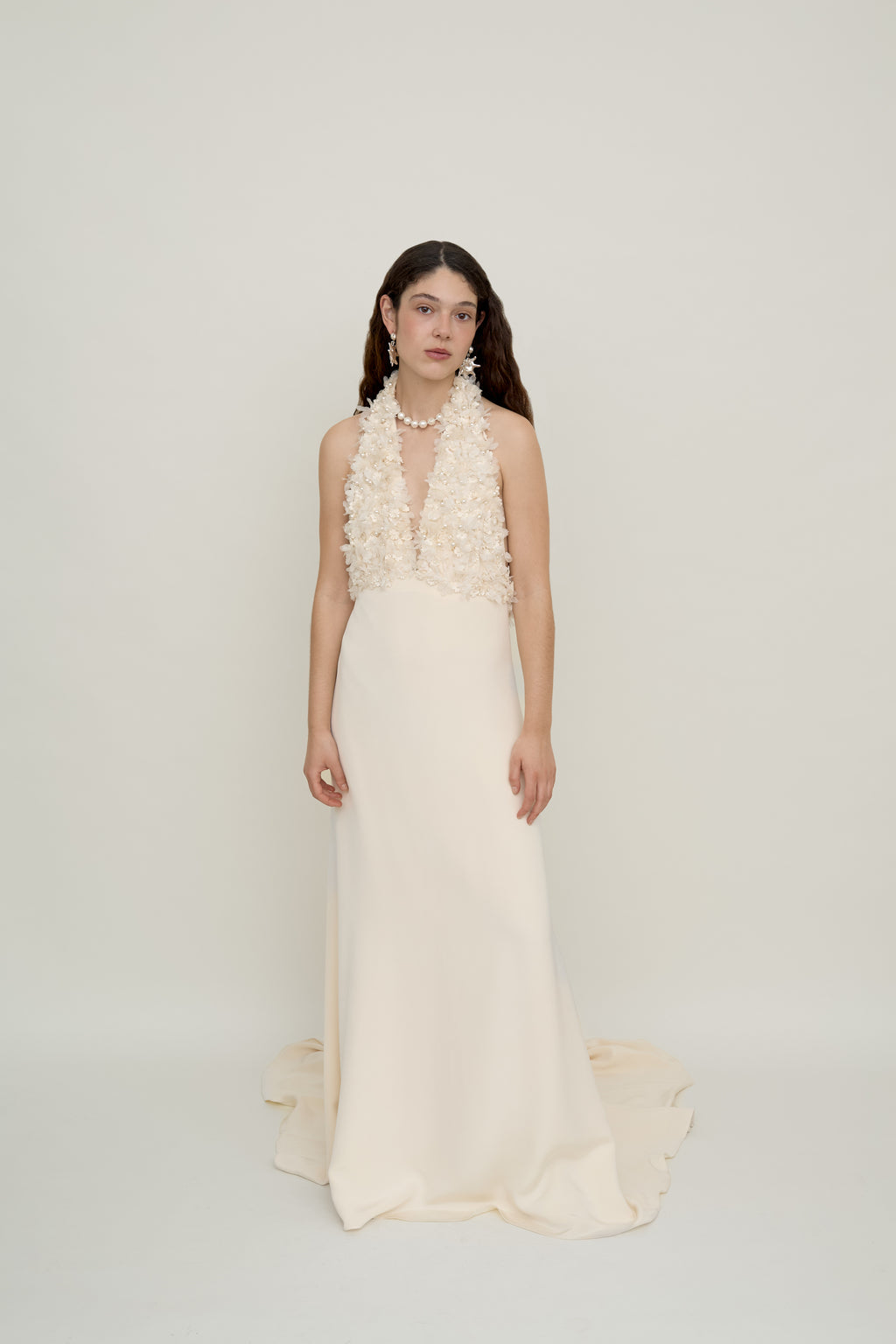 The Open Back Flower Gown
