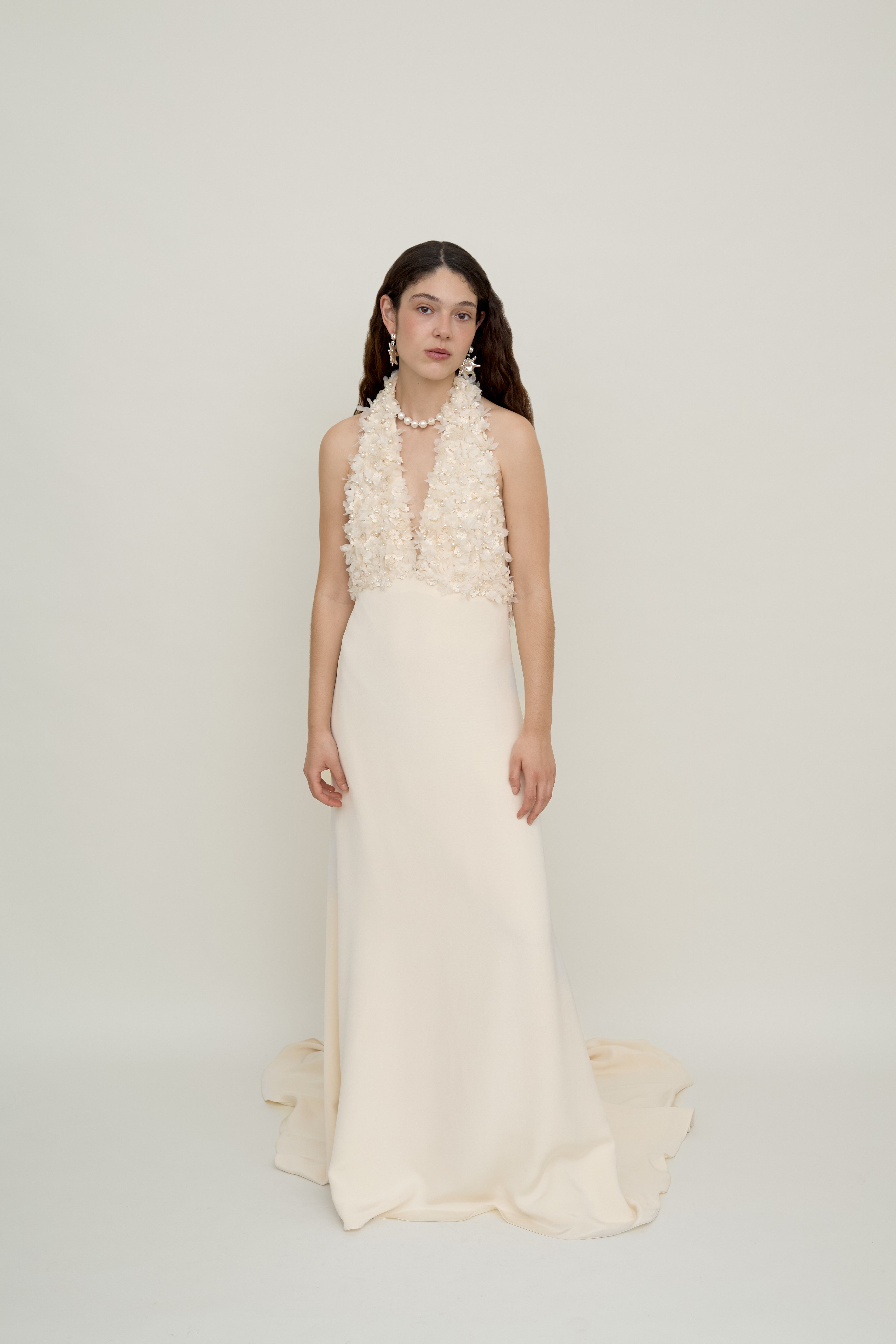 The Open Back Flower Gown