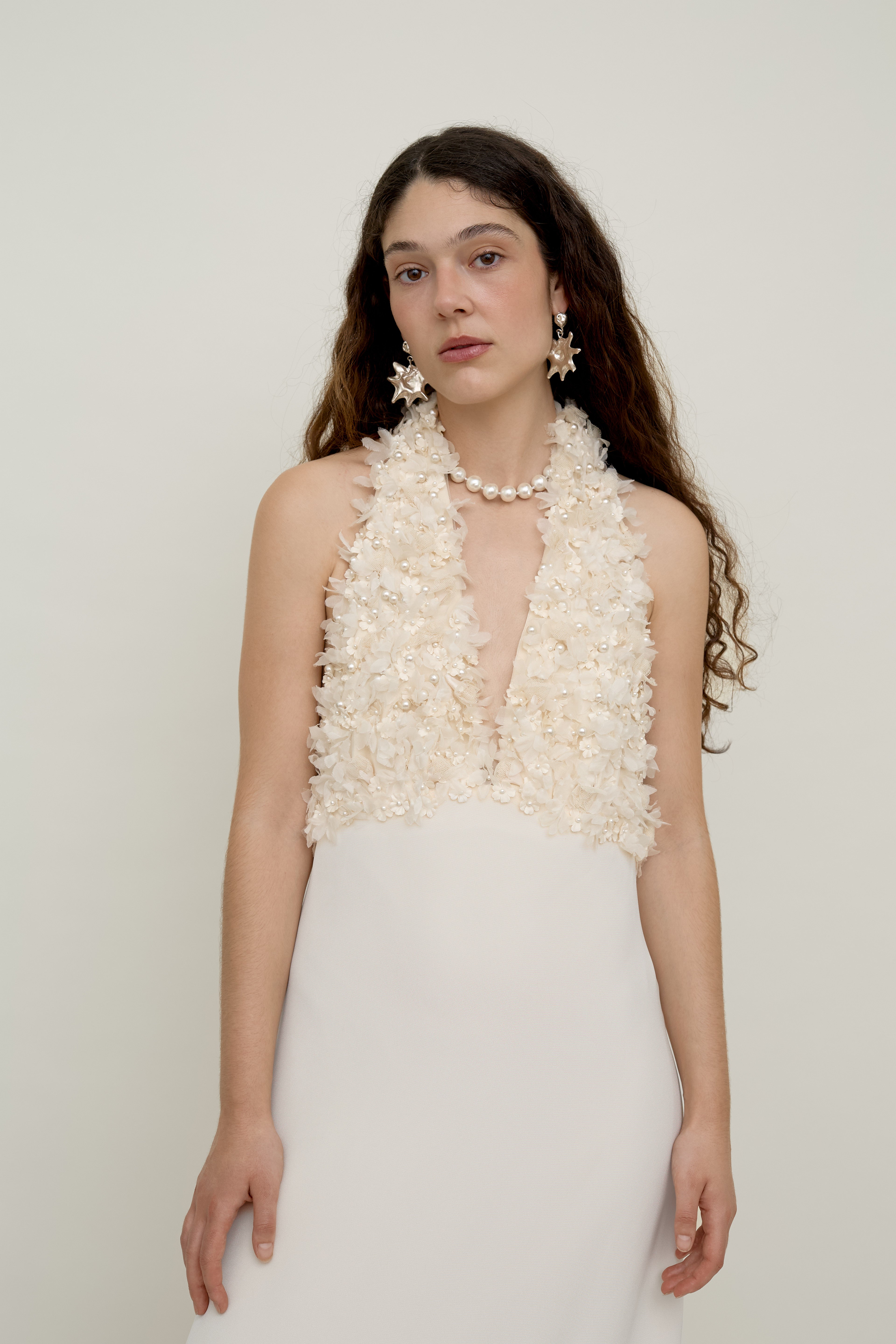 The Open Back Flower Gown