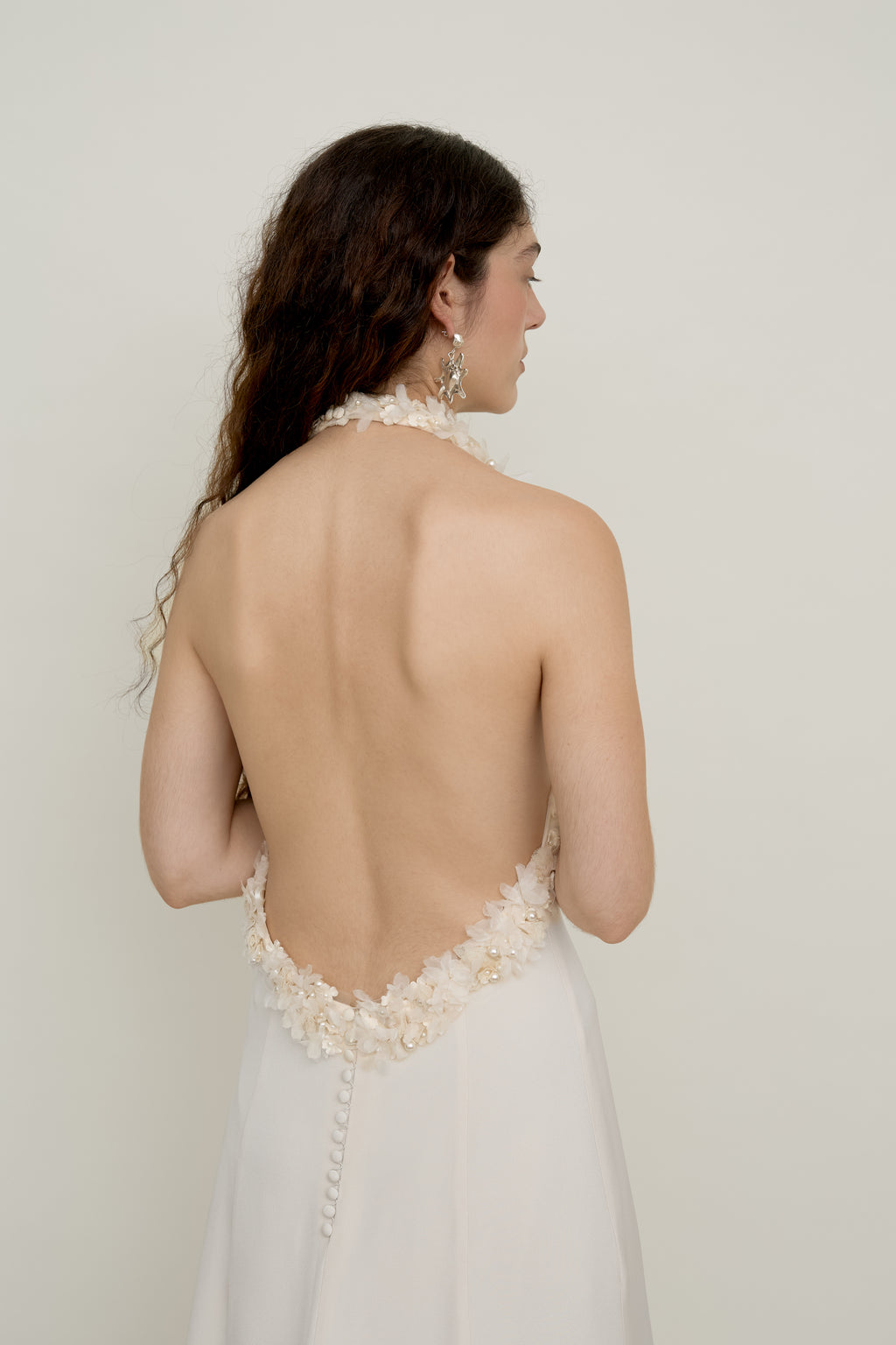 The Open Back Flower Gown