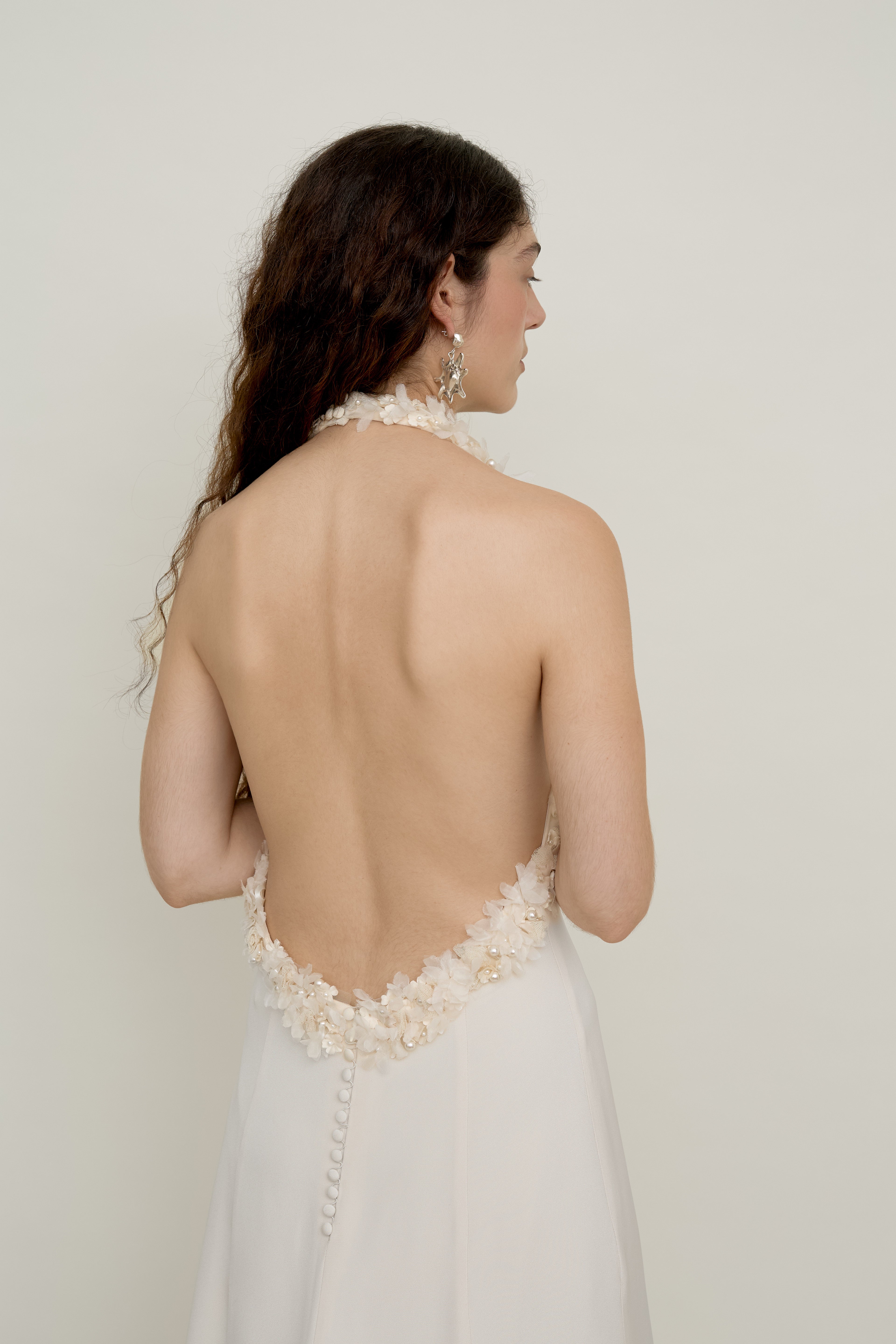 The Open Back Flower Gown