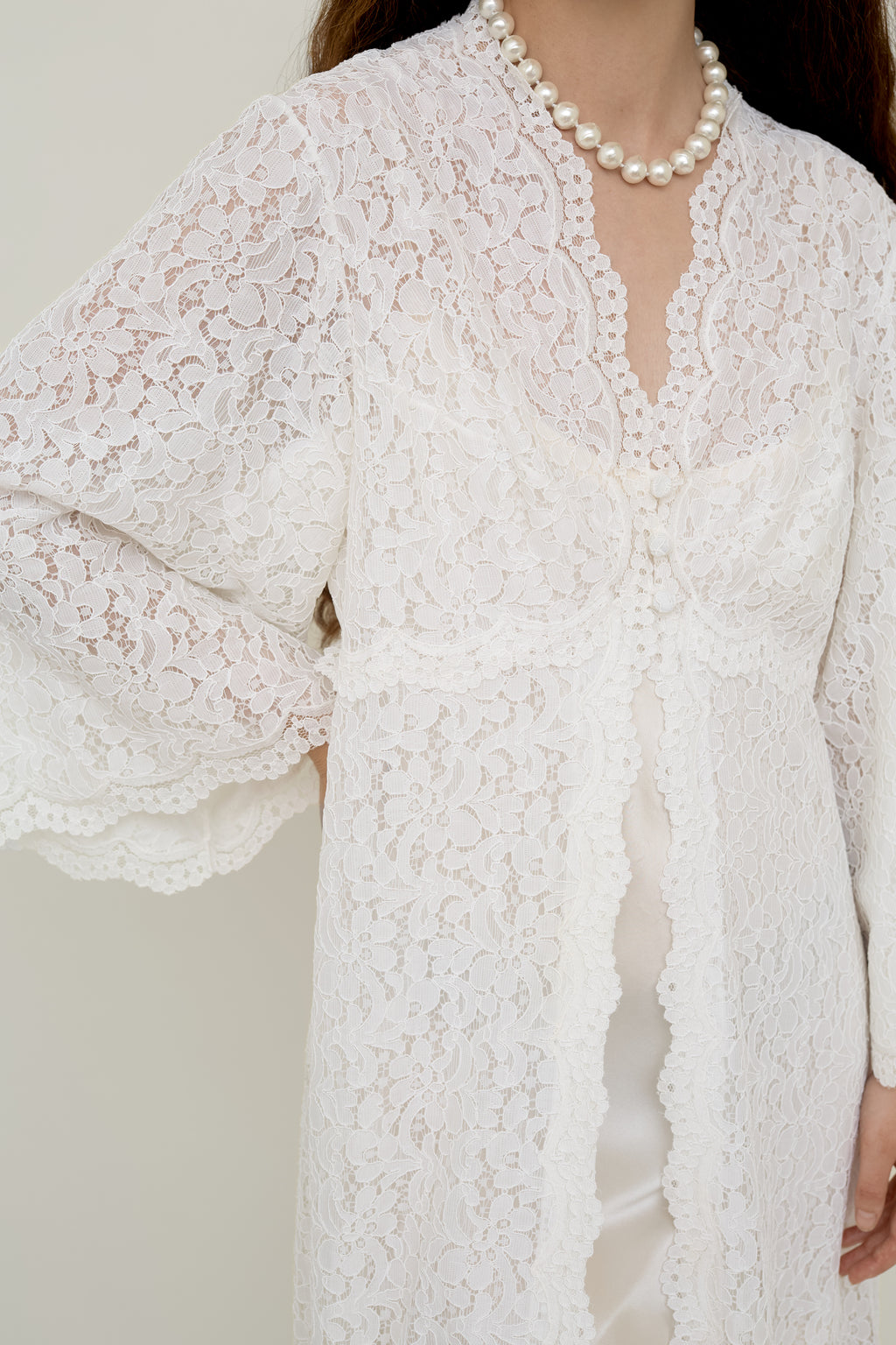 Rare 1970s Lace Ceremony Robe