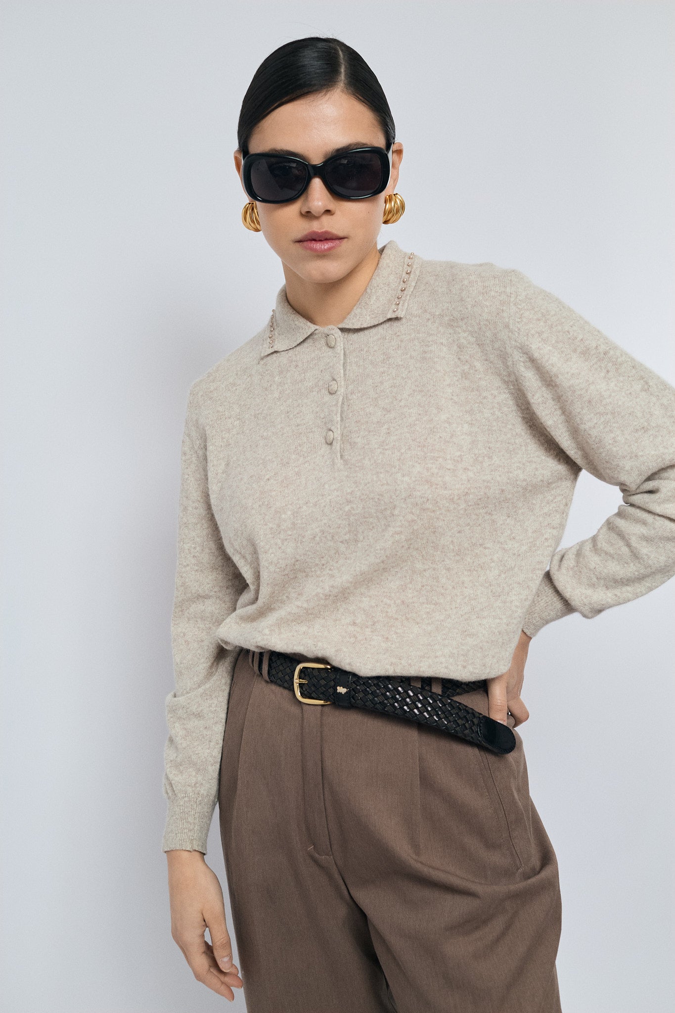 Long sleeve polo