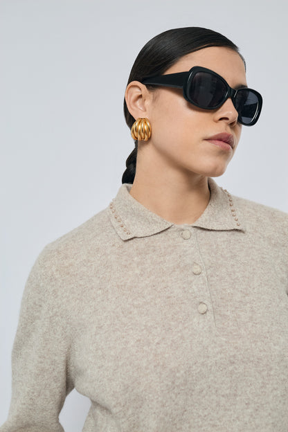 Long sleeve polo