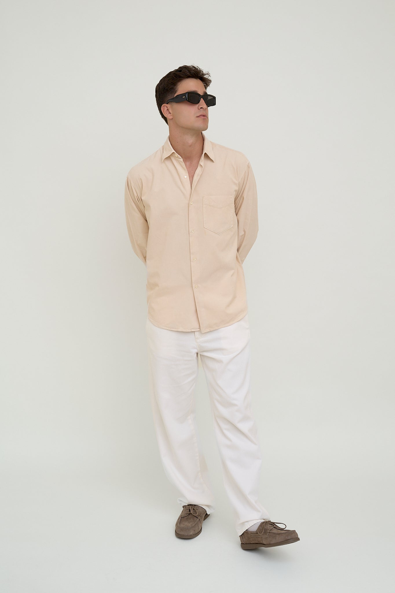 Cream corduroy shirt