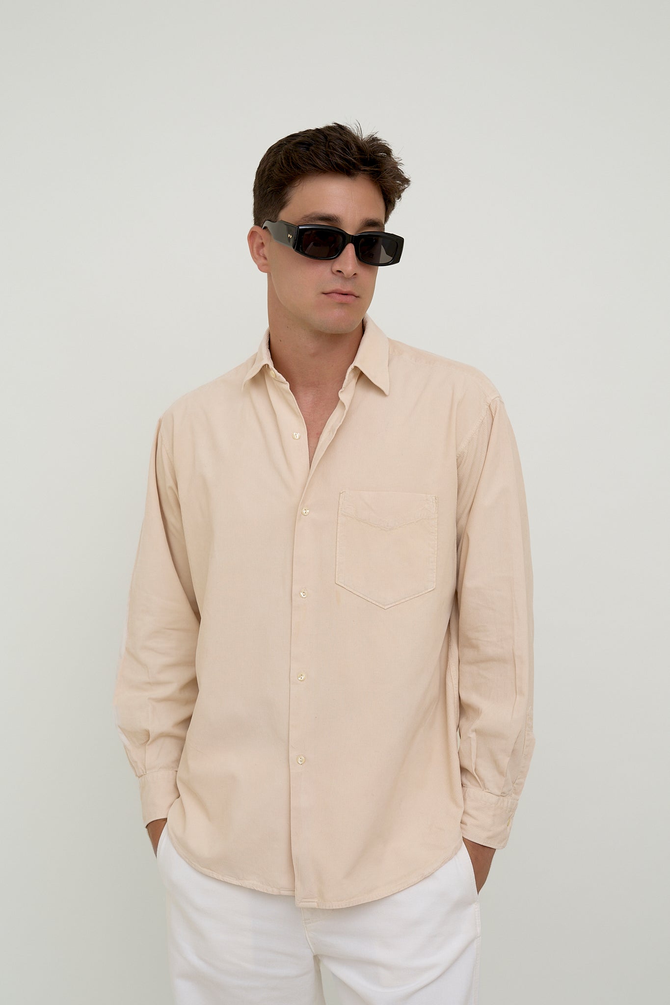 Cream corduroy shirt
