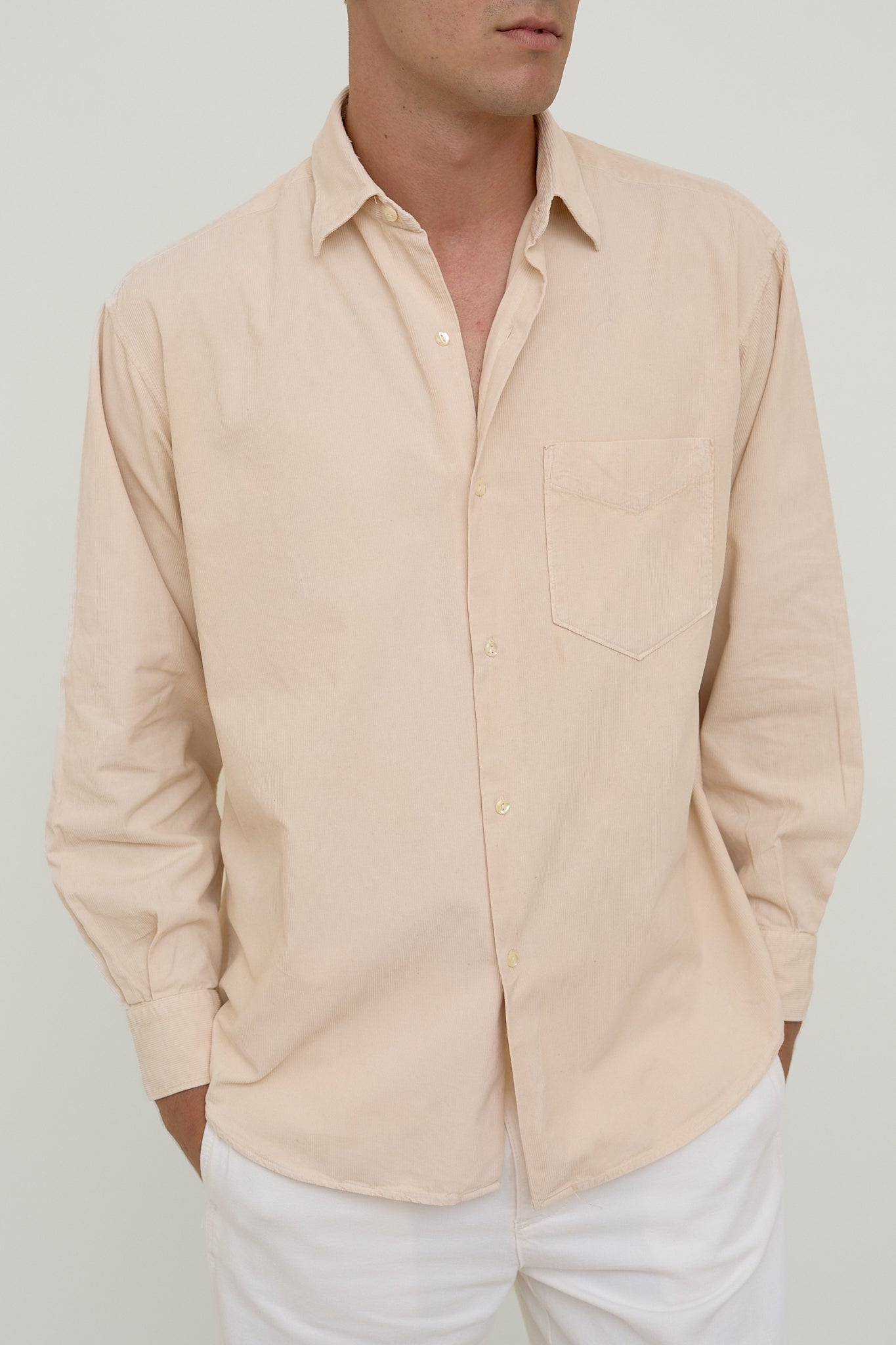 Cream corduroy shirt