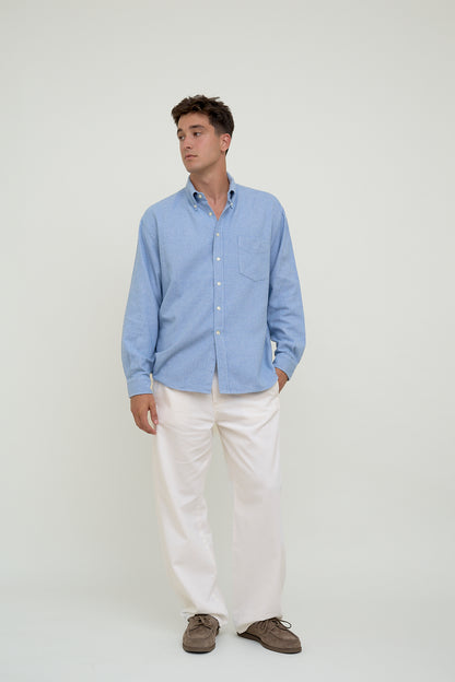 Blue flannel shirt