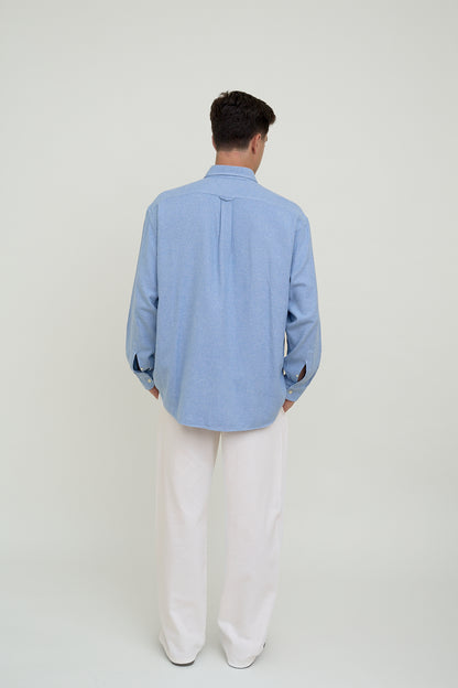 Blue flannel shirt