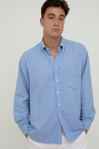 Blue flannel shirt