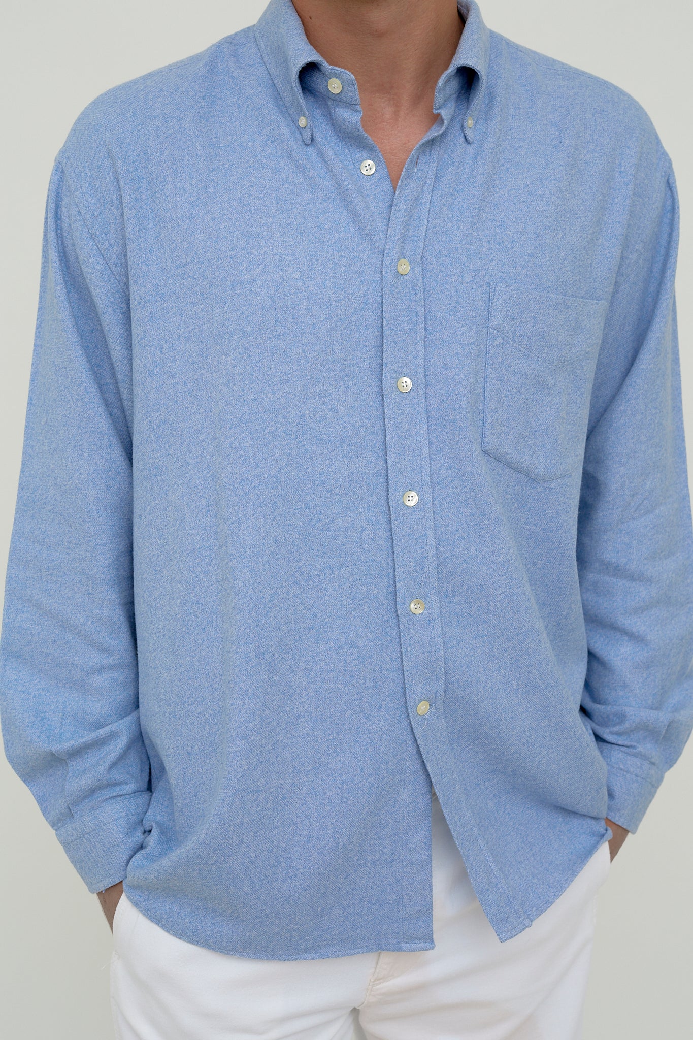 Blue flannel shirt