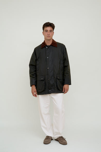 Waxed rainjacket
