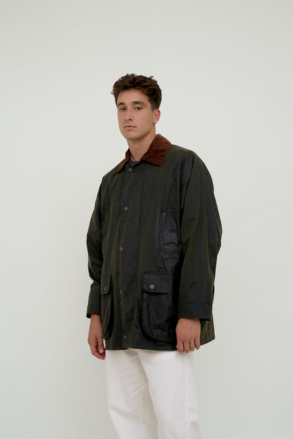 Waxed rainjacket