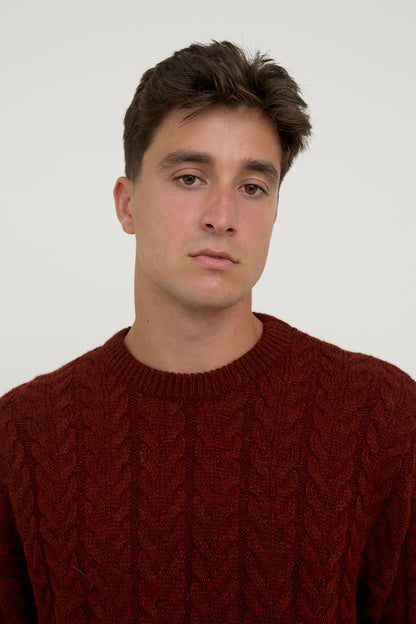Burgundy jumper