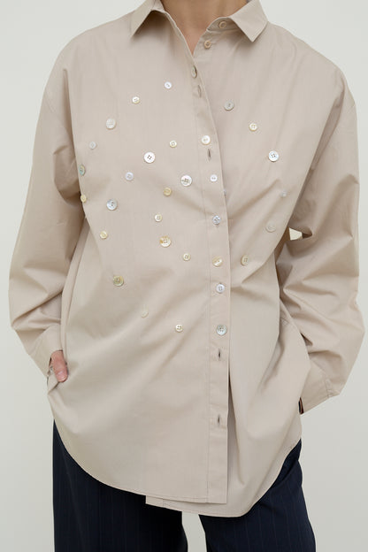 dariadé taupe shirt