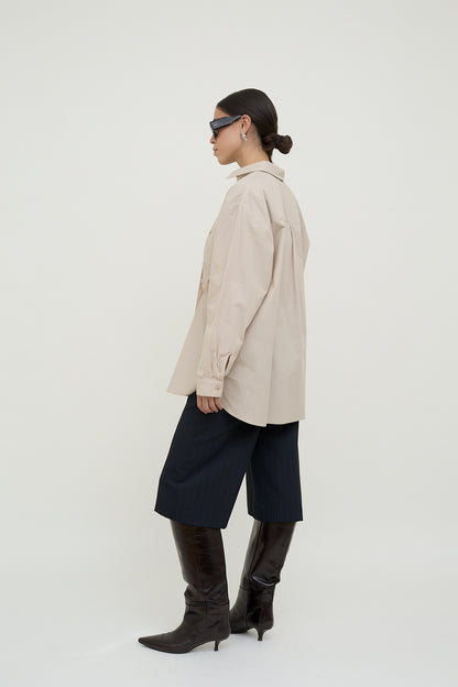 dariadé taupe shirt