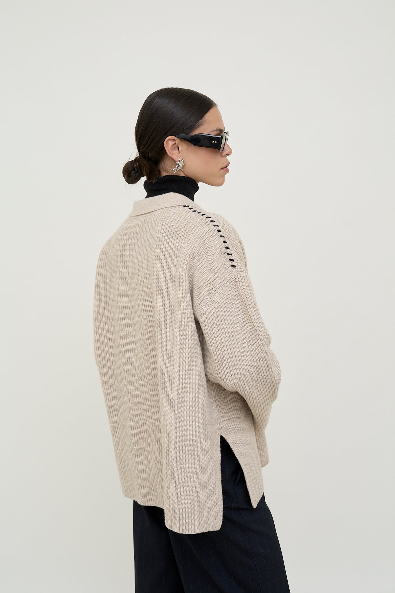 dariadéh beige wool jumper