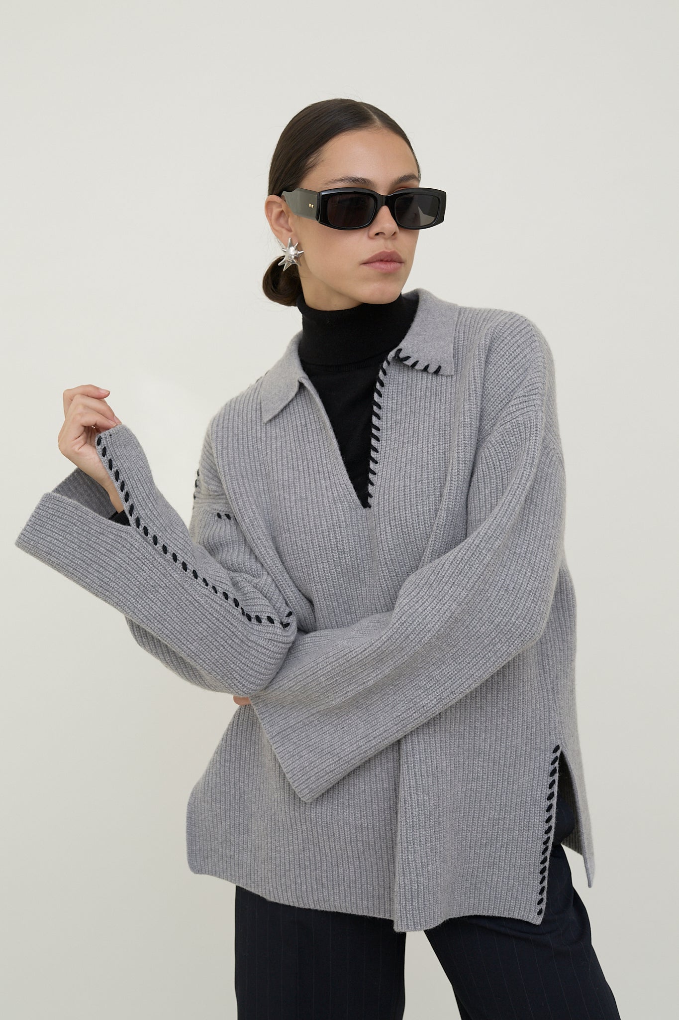 dariadéh grey wool jumper