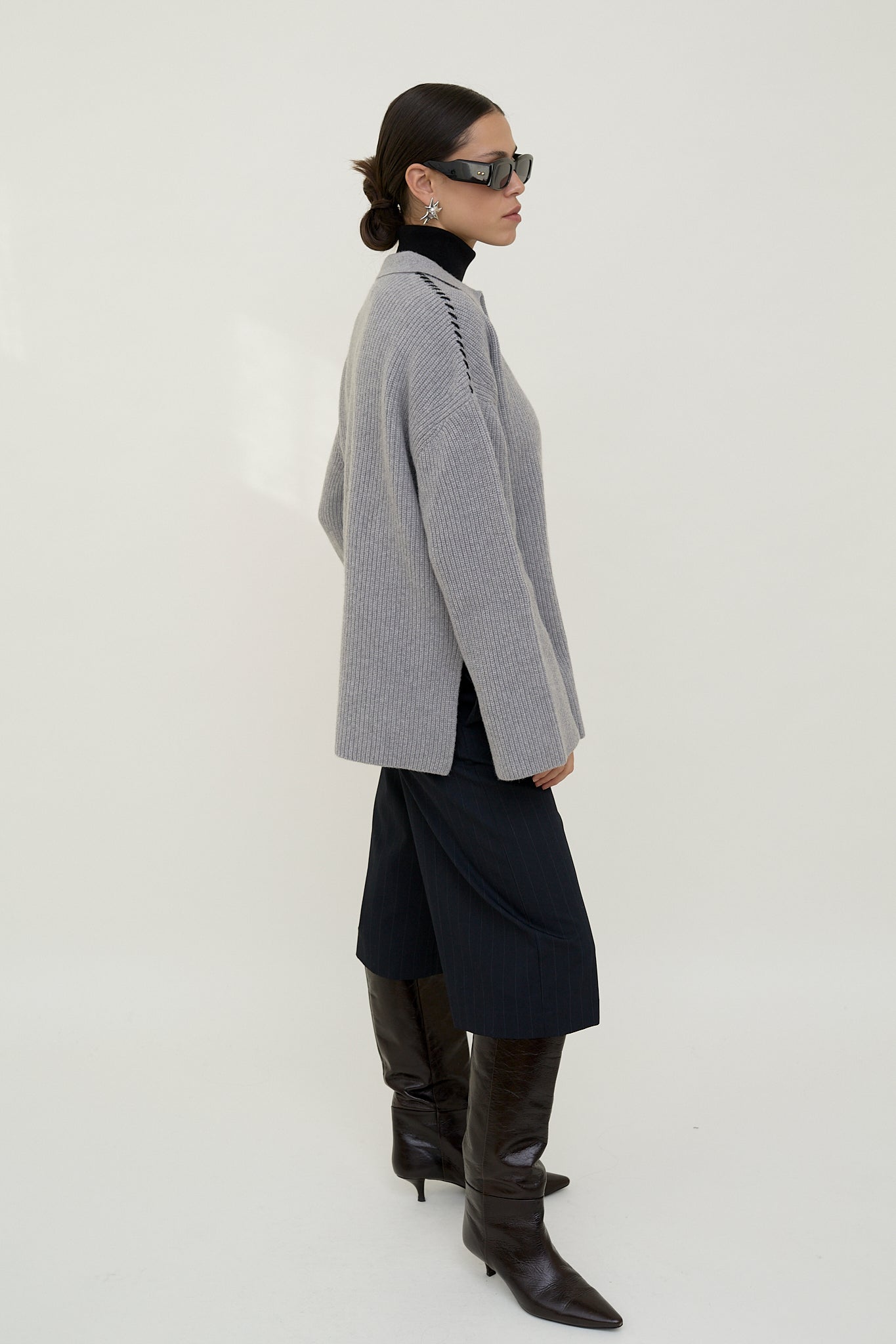 dariadéh grey wool jumper
