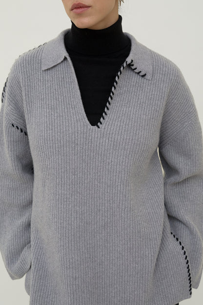 dariadéh grey wool jumper