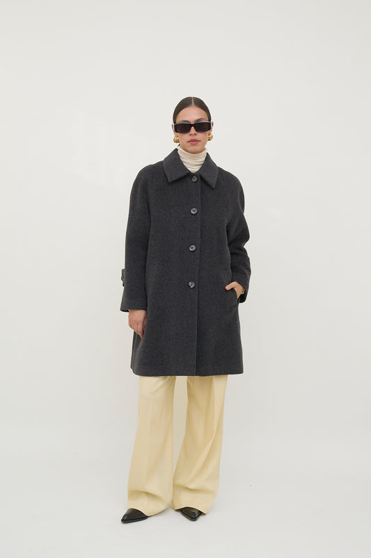 Short vintage wool coat