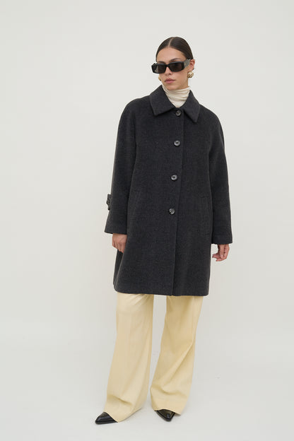 Short vintage wool coat