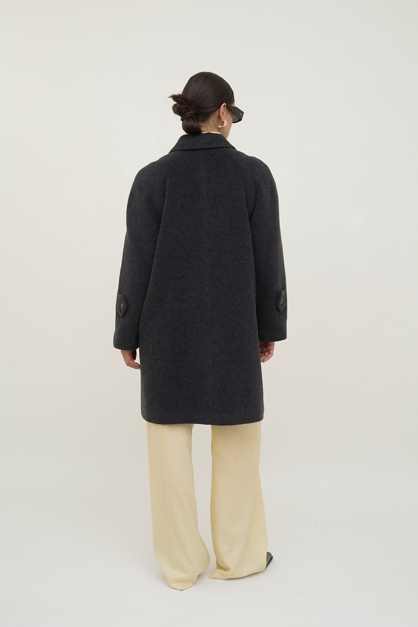 Short vintage wool coat