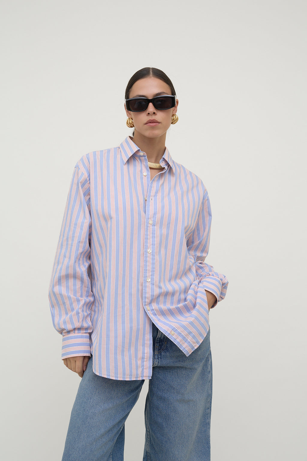 Striped Burberry cotton shirt