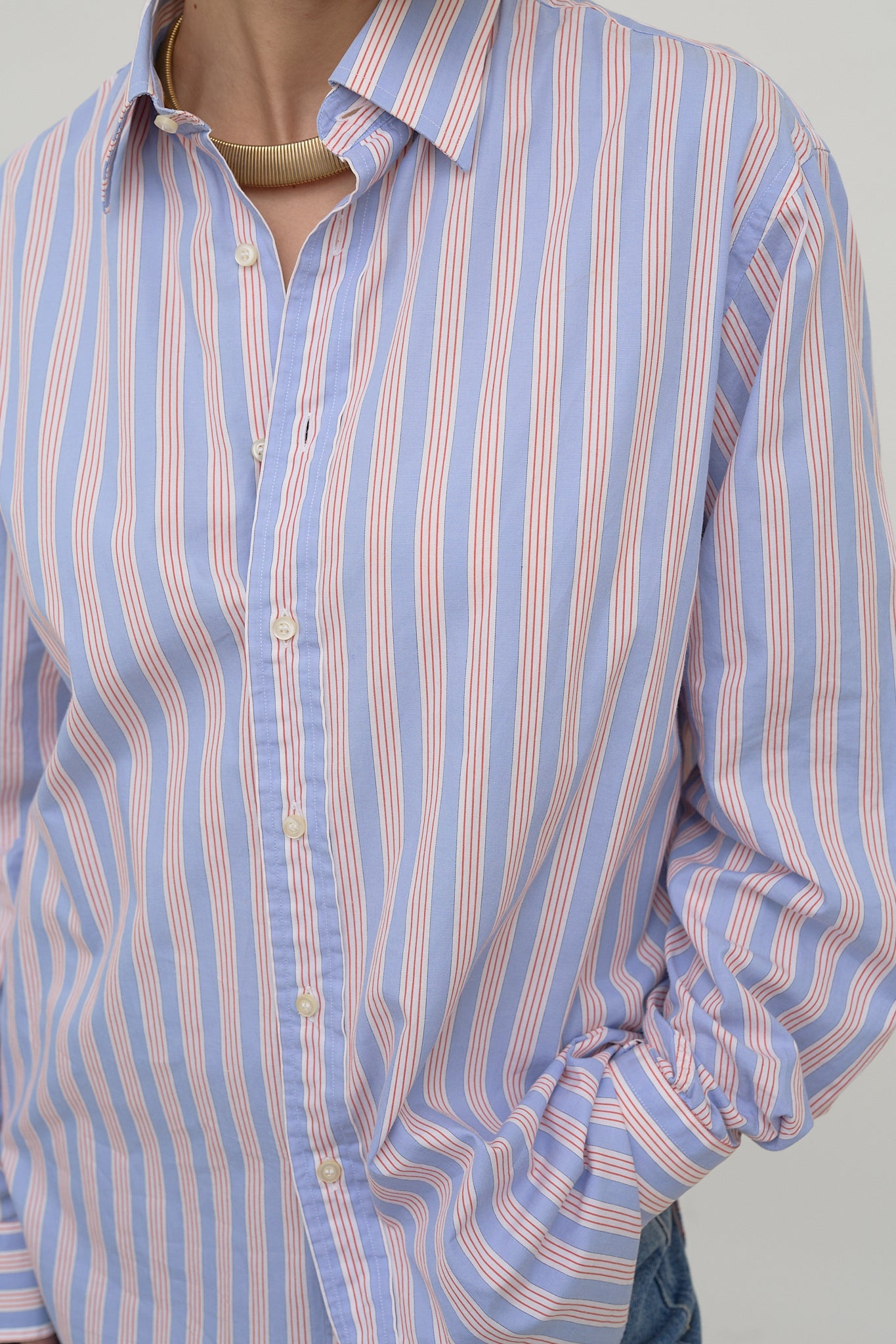 Striped Burberry cotton shirt