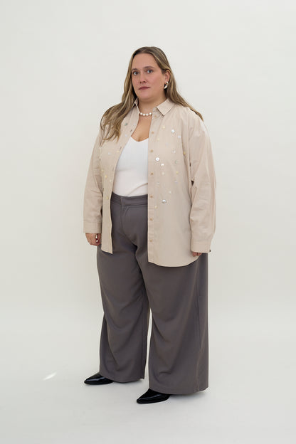 dariadé taupe shirt